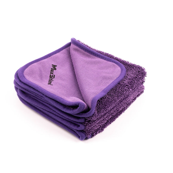 Maxshine 600GSM 16″x16″ 3 pack Purple Single Twisted Loop Drying Towel